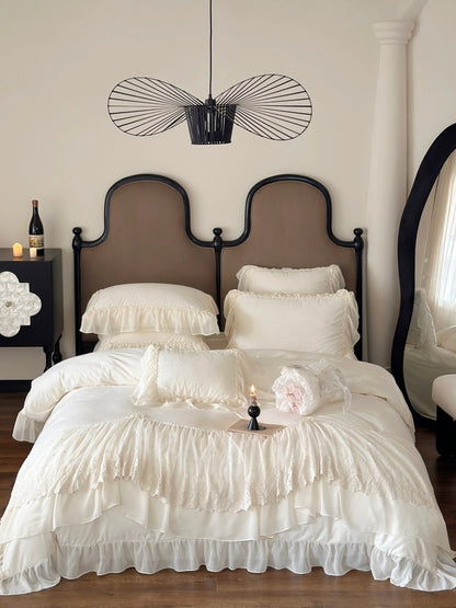 Lace Embroidery Bedding Set